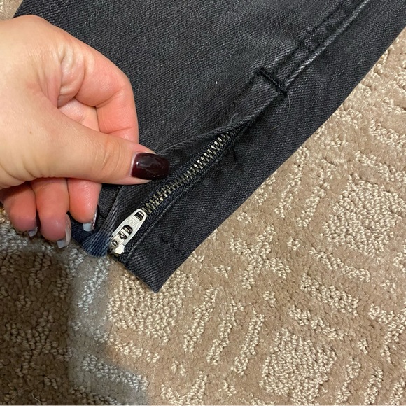 {Pistola Denim} Ripped Jeans With Zipper Detail on Ankle Size 25 - Picture 9 of 16